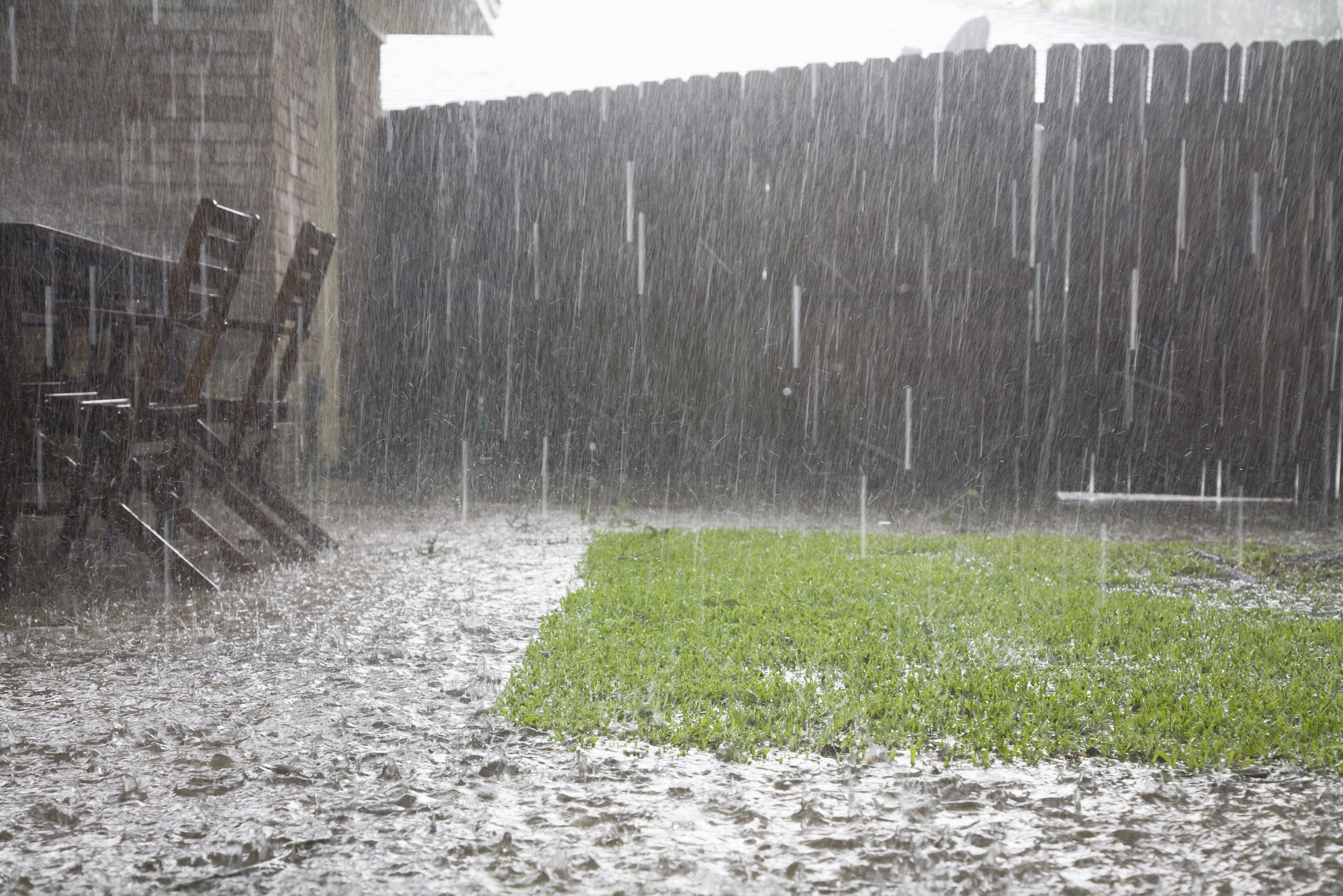 Heavy rain can cause plumbing problems